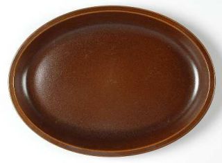 Wedgwood Sterling 13 Oval Serving Platter, Fine China Dinnerware   Brown Glaze,