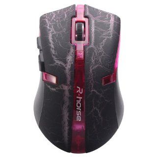 RH5411 2.4GHz Radio Camouflage Mouse Wireless Mouse for Game Playing   Red  Electronics