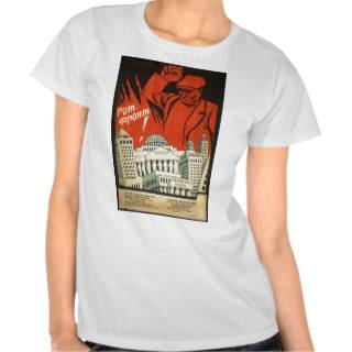 Old Soviet Russian Propaganda Apparel Tee Shirt