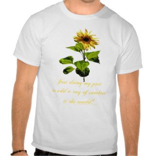 Sunflower in the blue sky shirt