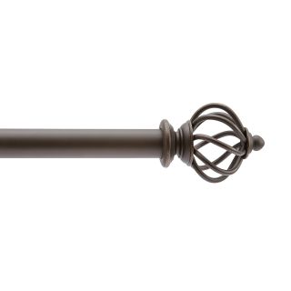 JCP Home Collection  Home Twist Cage Curtain Rod, Dark Bronze Finish