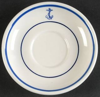 Shenango Us Navy Mess Wardroom Officer Saucer, Fine China Dinnerware   Blue Anch