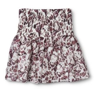 Mossimo Womens Smocked Waist Skirt   Natural XS