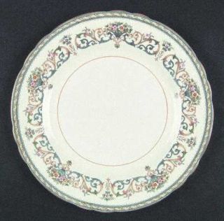 John Aynsley Henley (Scalloped,Yellow Trim) Dinner Plate, Fine China Dinnerware