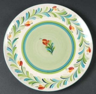Gail Pittman Provence Large Dinner Plate, Fine China Dinnerware   Laurel Ring,Fl