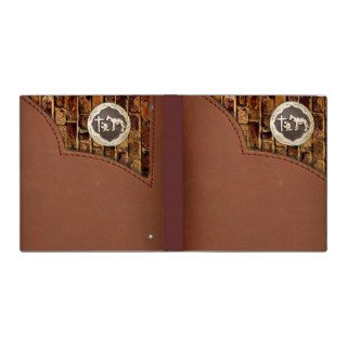 Leather Look and Concho Design Vinyl Binders