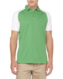 Zach Golf Tech Knit Shirt, Green Intense