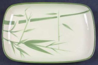 Winfield Bamboo (Round) 11 Rectangular Serving Platter, Fine China Dinnerware  