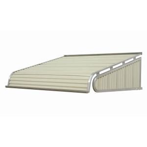 NuImage Awnings 5 ft. 2100 Series Aluminum Door Canopy (16 in. H x 42 in. D) in Almond 21X7X6005XX05X