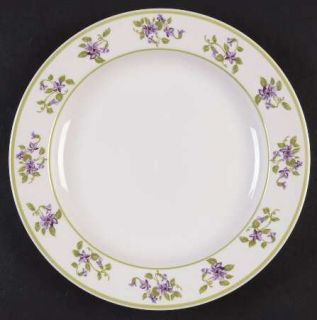 Martha Stewart China Mtw33 Salad Plate, Fine China Dinnerware   Purple Violets,G