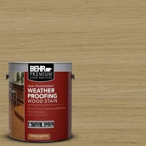 BEHR Premium 1 gal. #ST 145 Desert Sand Semi Transparent Weatherproofing Wood Stain 508801