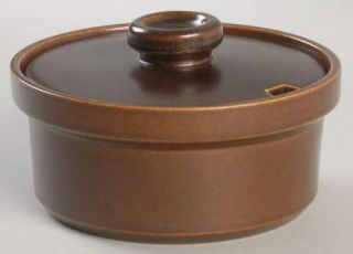 Wedgwood Sterling Sugar Bowl & Lid, Fine China Dinnerware   Brown Glaze, Coupe