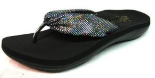 Island Slipper ZB393 Glitter   Pewter   6 Shoes