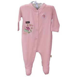 Infant 'Little Pink Ladybug' Organic Cotton Coveralls Girls' Pajamas