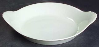 Apilco Classic Whiteware Indiviudual Augratin, Fine China Dinnerware   White,No
