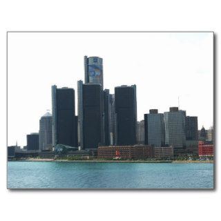 Detroit, MI skyline Postcard