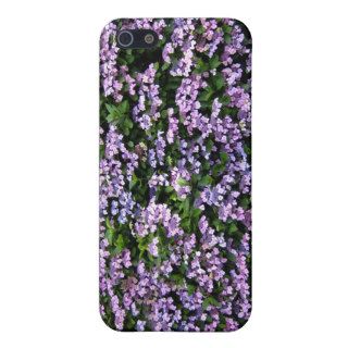Seamless Purple Flowering Hedges Case For iPhone 5