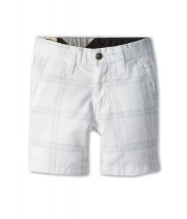 Volcom Kids Frickin Plaid Chino Short Boys Shorts (White)