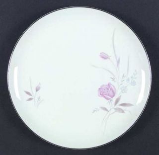 Fashion Manor New Rose Dinner Plate, Fine China Dinnerware   Pink Roses,Blue Flo