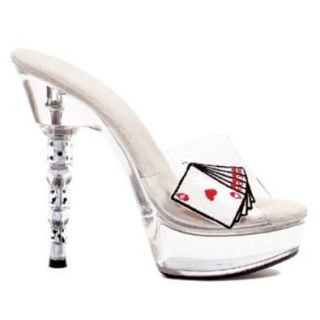 Royal Straight Flush Las Vegas Shoes 6.5 Inch Dice Heel Sexy High Heel Women's S Sandals Shoes
