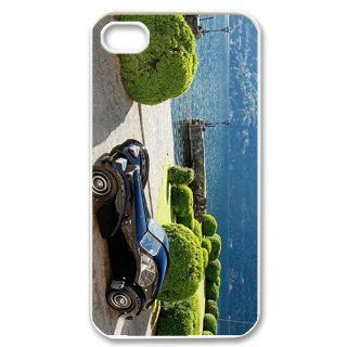 Fashion Custom Mobile Case Boat Picture Design For iPhone 4&4S Case Bugatti 57SC Atlantic Lake Como Italy Car/Clear Shell Cell Phones & Accessories
