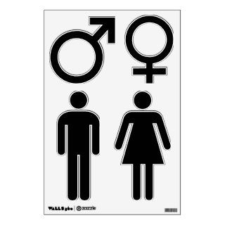 Make Your Own Custom Gender Icon Shapes Wall Decal