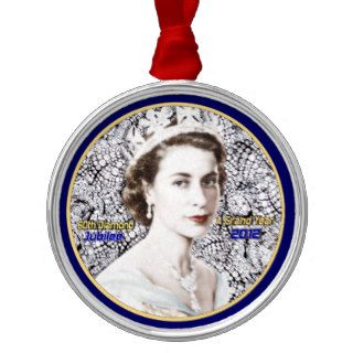 UK  Queen Elizabeth Memorabilia Christmas Ornament