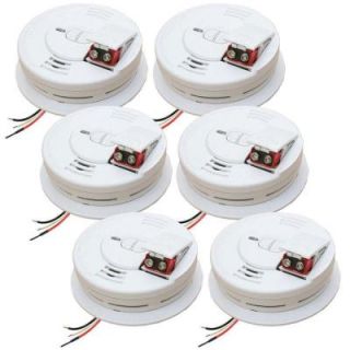FireX Hardwired Interconnectable 120 Volt Smoke Alarm with Battery Backup i2060 (6 Pack) 21005927