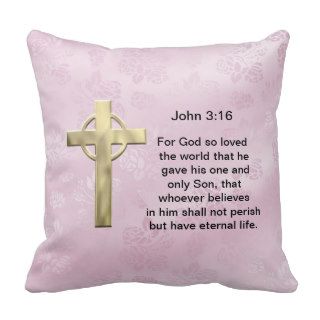 John 316 (pink) throw pillow