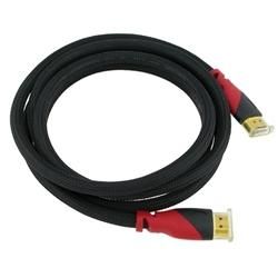 Premium 6 foot M/ M High Speed Black/ Red HDMI Cable Eforcity A/V Cables