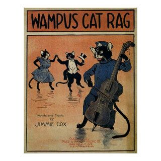 Wampus Cat Rag, Vintage Music Poster