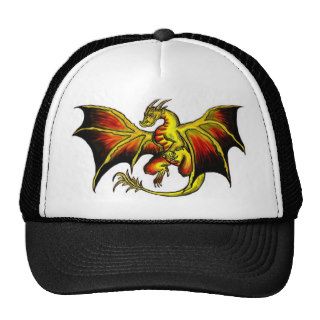 Artistic attitude colorful dragon fantasy hat