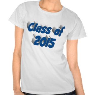 Class of 2015 3D Shirt, Sea Blue