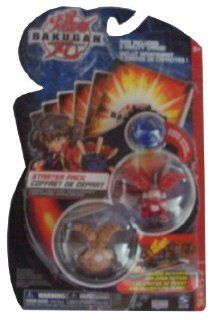 Bakugan Battle Brawlers Starter Pack Series 2 Blue Mystery Marble, Red 440 Griffon, and Tan Falconeer Toys & Games