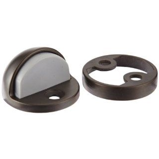 Rockwood 441CU.10B Bronze Floor Mount Dome Stop Combination Unit, #12 X 1 1/2" FH WS Fastener with Plastic Anchor and 12 24 x 1 1/2" FH MS Fastener with Lead Anchor, 1 7/8" Base Diameter x 1 1/4" Base Length, Satin Oxidized Oil Rubbed F