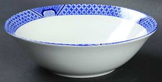 Cuthbertson Blue Willow Coupe Cereal Bowl, Fine China Dinnerware   Blue Scenes,