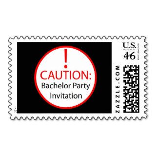 Bachelor Party Invite Stamp