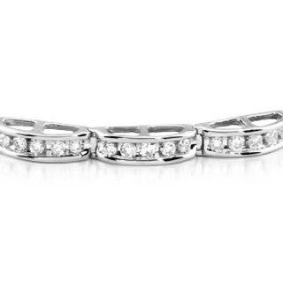 14k WHITE GOLD WOMEN'S BRACELET LB 441 DIAMOND 1CT TW Jewelry