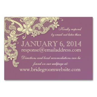 Vintage Style Lace Design Insert card Business Card Template