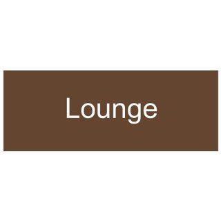 Lounge White on Brown Engraved Sign EGRE 405 WHTonBrown Wayfinding  Business And Store Signs 