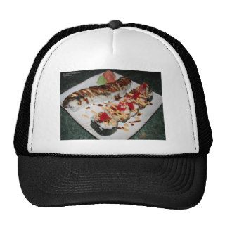 Eel Sushi & Ca Roll Print Gifts Cards Mugs Etc Mesh Hat