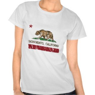 sacramento california state flag tee shirts