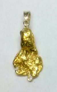 BRAND NEW Australian Natural 22 23 K Gold Nugget Pendant  Other Products  