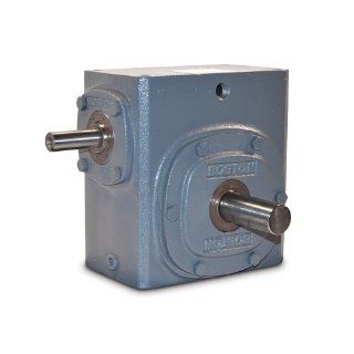 Boston Gear 73230KJ Right Angle Gearbox, Solid Shaft Input, Left Output, 301 Ratio, 3.25" Center Distance, 3.30 HP and 2902 in lbs Output Torque at 1750 RPM Mechanical Gearboxes