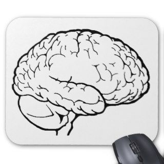 Brain Line Art Mousepad
