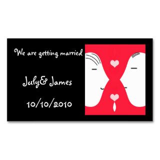We are getting married business card templates