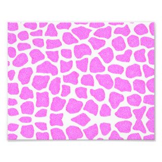 Giraffe Print Pattern Girly Chic Pink Photo