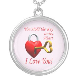 You Hold The Key To My Heart I Love You Pendant