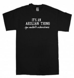 IT'S AN AEOLIAN THINGYOU WOULDN'T UNDERSTAND   BLACK T SHIRT Clothing