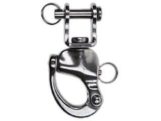 FIVE OCEAN # FO 446 SNAP JAW SWIVEL EYE STAINLESS STEEL SHACKLE  6 MM (1/4")PIN  Sailboat hardware  Sailing Hardware  Sports & Outdoors